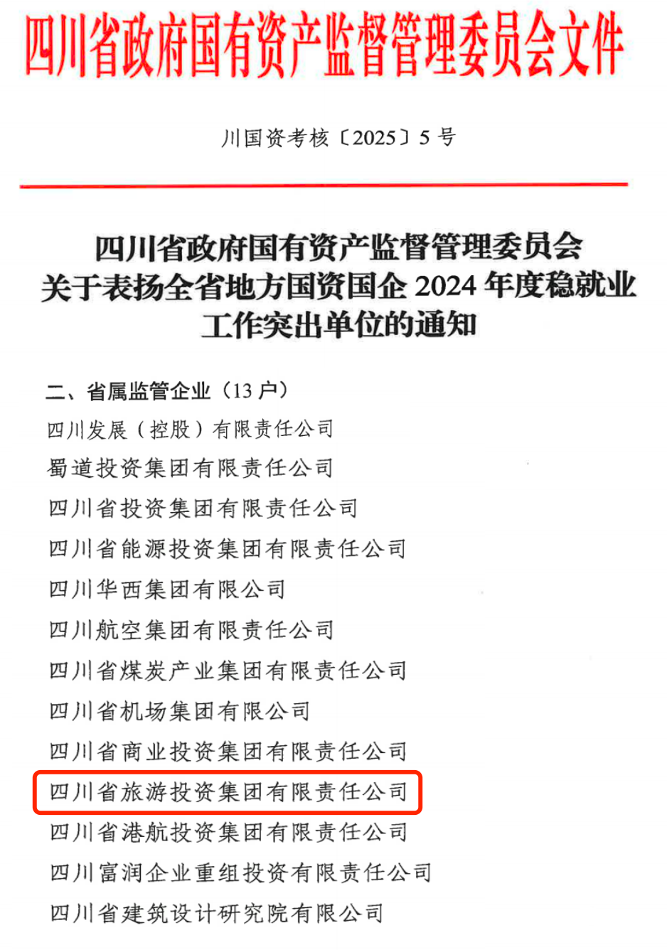 喜报！省ng28南宫相信品牌力量集团获评2024年全省国资国企系统稳就业工作突出单位